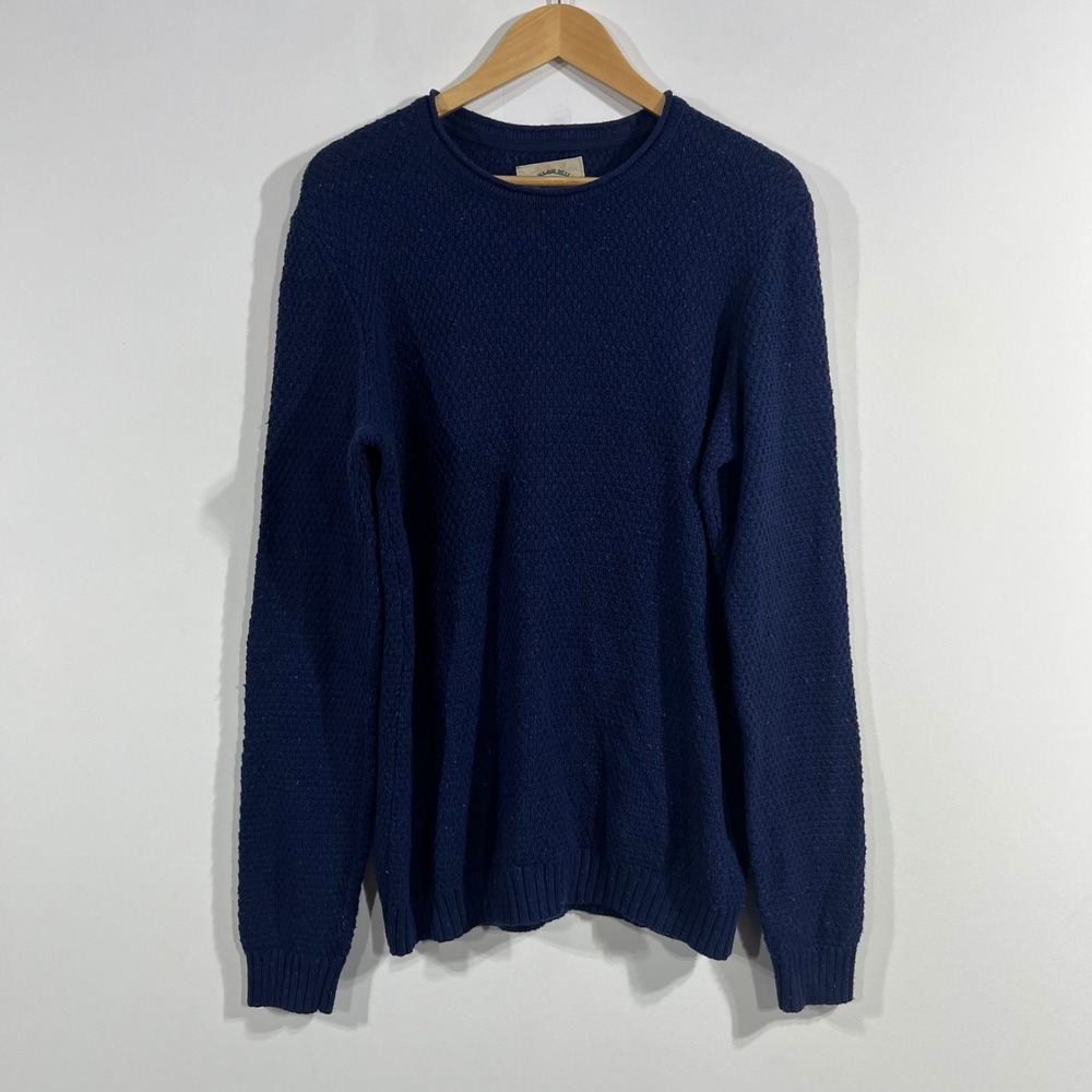O'Hanlon Mills Fisherman Roll Neck Knit Crew Neck Sweater Mens Medium Preppy